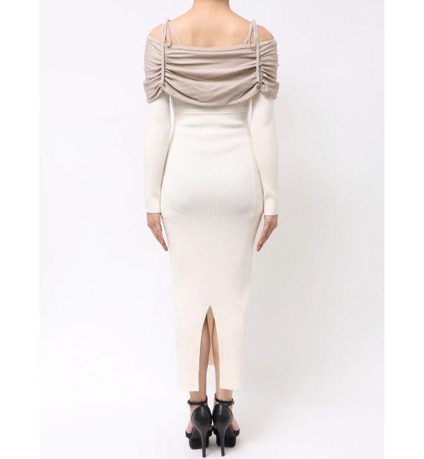 RESEXXY「【骨格ストレート向け】バイカラーニットワンピース」|ワンピース|