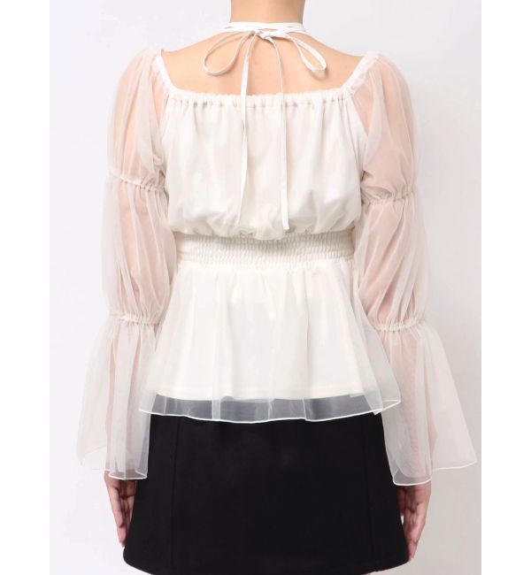 RESEXXY「チョーカーリボンチュニックブラウス」|シャツ・ブラウス|