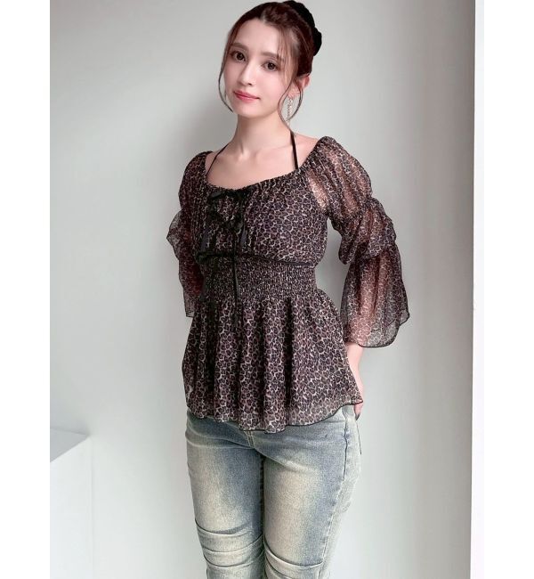 RESEXXY「チョーカーリボンチュニックブラウス」|シャツ・ブラウス|