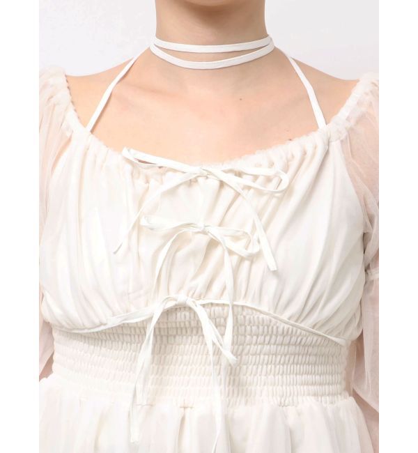 RESEXXY「チョーカーリボンチュニックブラウス」|シャツ・ブラウス|