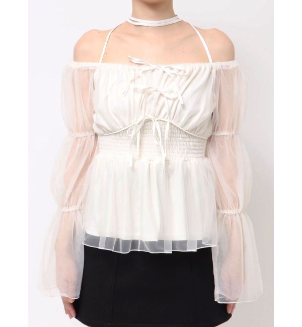 RESEXXY「チョーカーリボンチュニックブラウス」|シャツ・ブラウス|