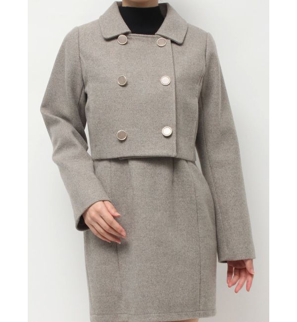 RESEXXY「ダブルブレストショートコート【セットアップ着用可能】」|その他|