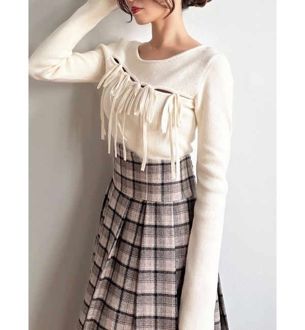 RESEXXY「リボンデザインニットトップス」|ニット・セーター|