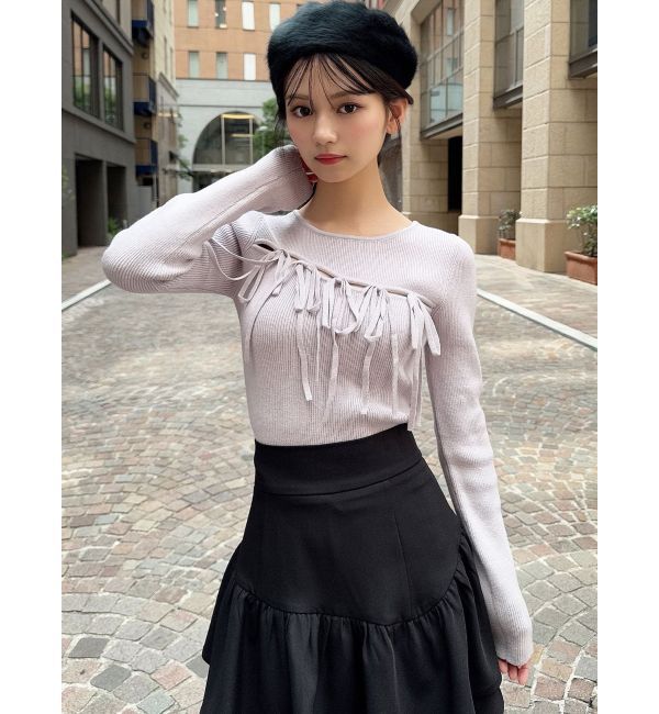 RESEXXY「リボンデザインニットトップス」|ニット・セーター|