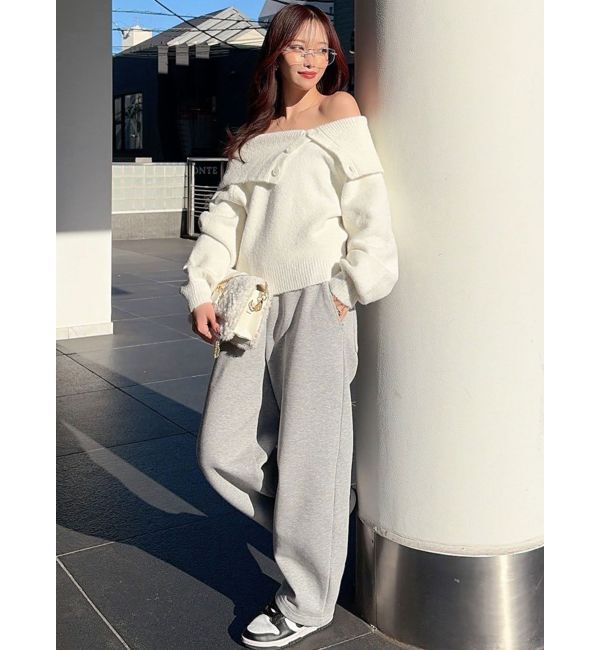 RESEXXY「ビックカラーチョーカーニットトップス」|ニット・セーター|