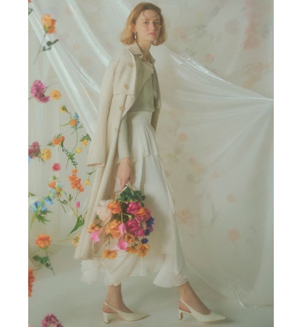 RESEXXY「2WAYツイードレイヤードコート」|トレンチコート|