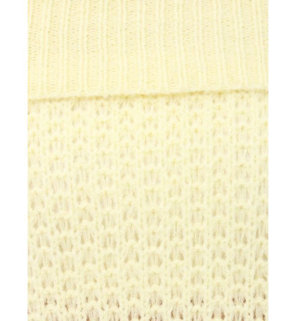 dazzlin「ワッフルオフショルコサージュニット」|ニット・セーター|