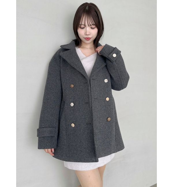 dazzlin「オーバーマルチボタンPコート」|ピーコート|