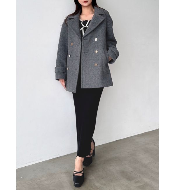 dazzlin「オーバーマルチボタンPコート」|ピーコート|