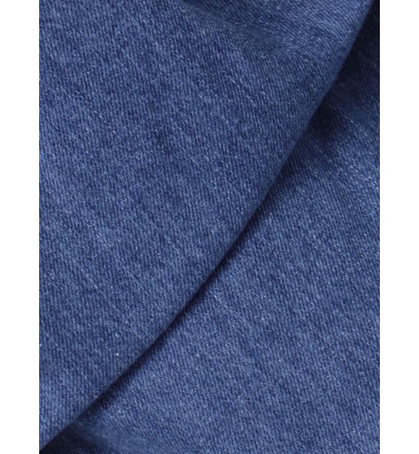 dazzlin「センターパーツホックワイドパンツ」|デニム|