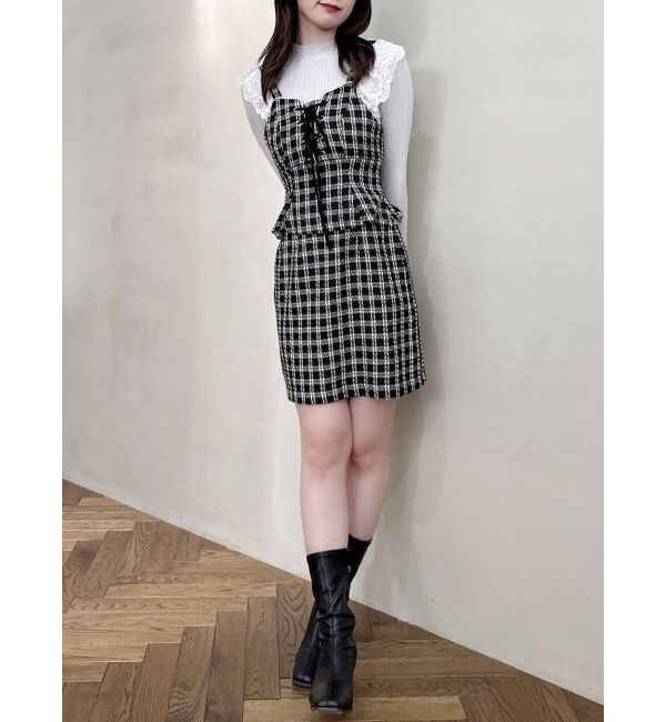 dazzlin「バックオープンフリルニットプルオーバー」|ニット・セーター|