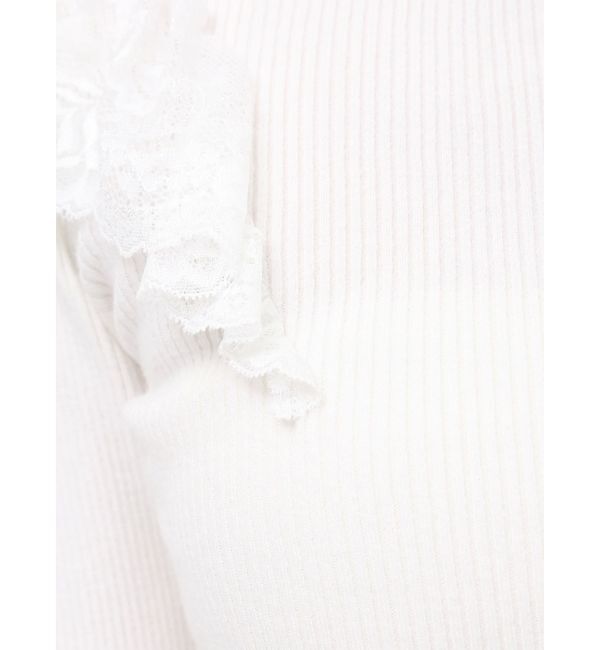 dazzlin「バックオープンフリルニットプルオーバー」|ニット・セーター|