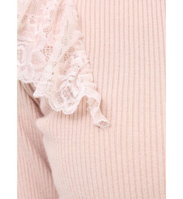 dazzlin「バックオープンフリルニットプルオーバー」|ニット・セーター|