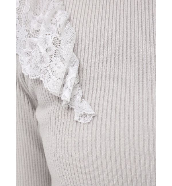 dazzlin「バックオープンフリルニットプルオーバー」|ニット・セーター|