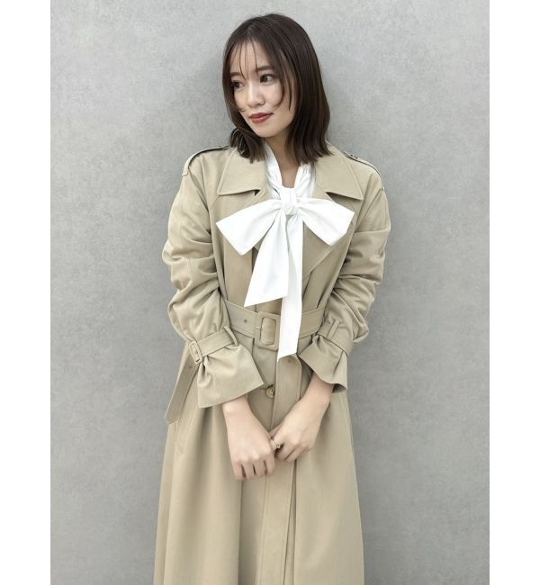 dazzlin「レイヤードタックシングルトレンチコート」|トレンチコート|