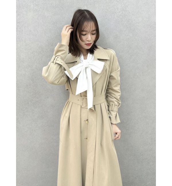 dazzlin「レイヤードタックシングルトレンチコート」|トレンチコート|