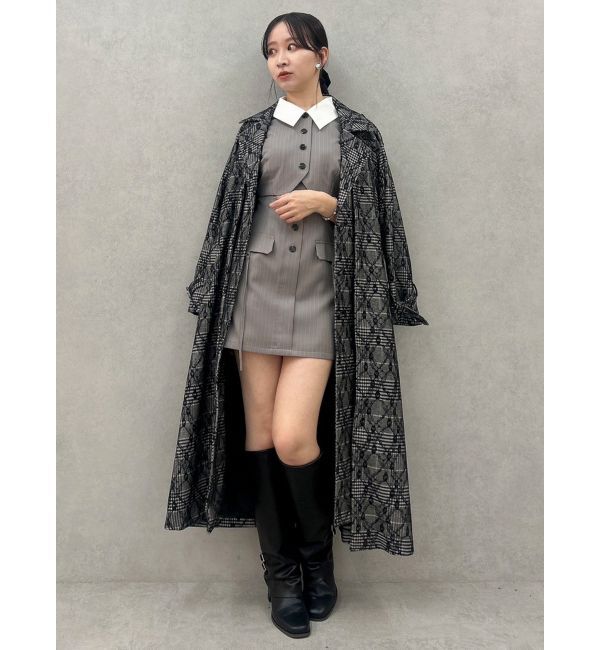 dazzlin「レイヤードタックシングルトレンチコート」|トレンチコート|