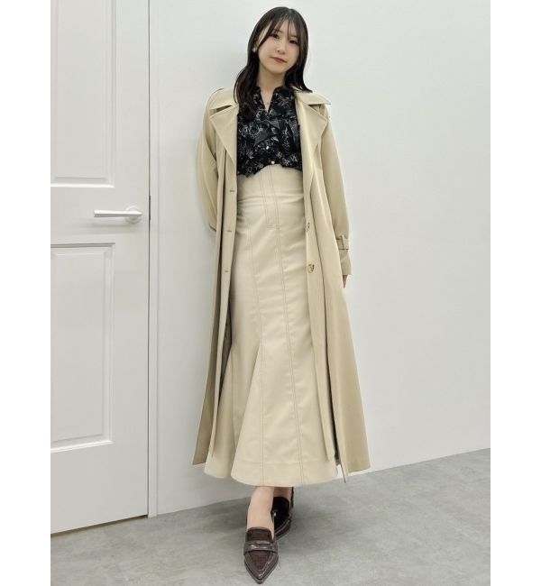 dazzlin「レイヤードタックシングルトレンチコート」|トレンチコート|