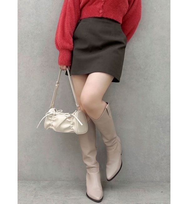 dazzlin「【セットアップ対応】コンパクトミニスカート」|スカート|ブラウン