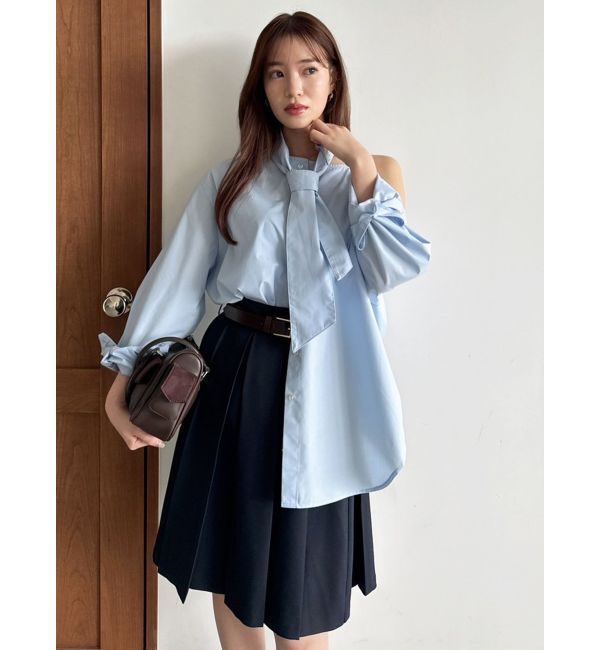 dazzlin「ネックタイシャツ」|シャツ・ブラウス|