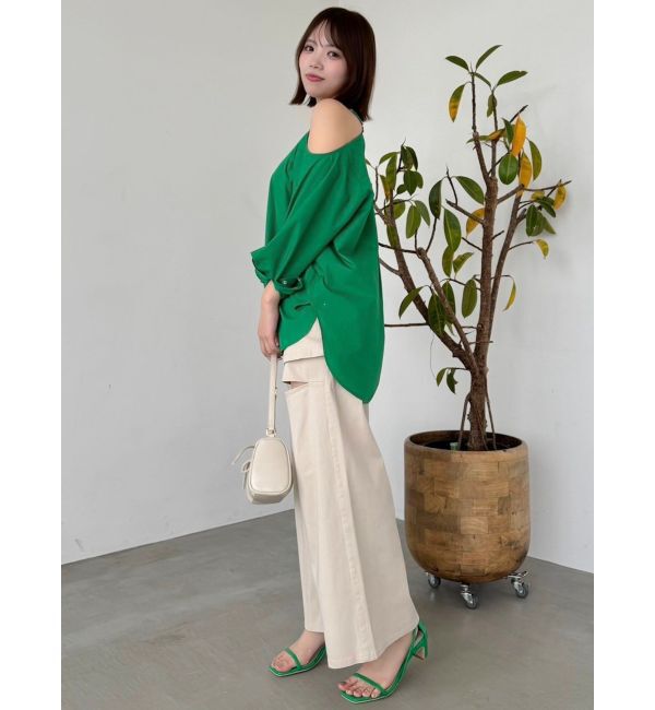 dazzlin「ネックタイシャツ」|シャツ・ブラウス|