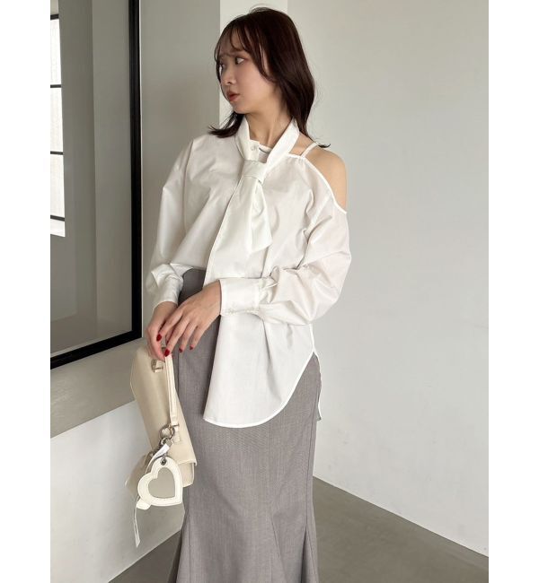 dazzlin「ネックタイシャツ」|シャツ・ブラウス|