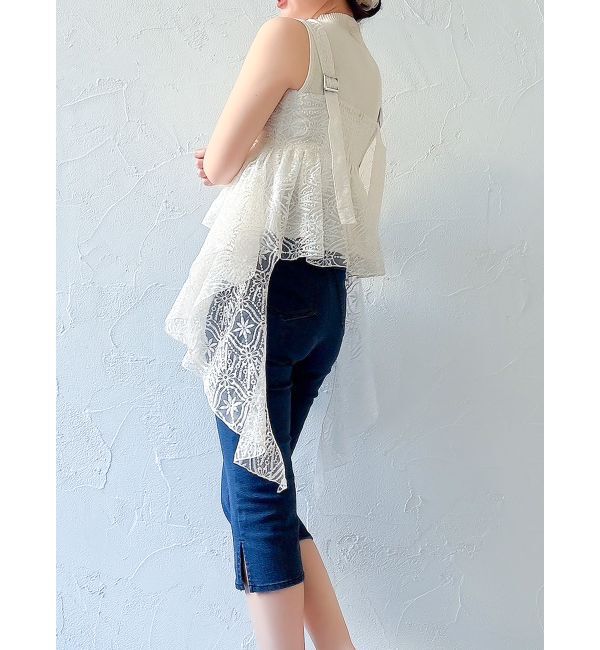 dazzlin「レースビッグフリルブラウス」|シャツ・ブラウス|