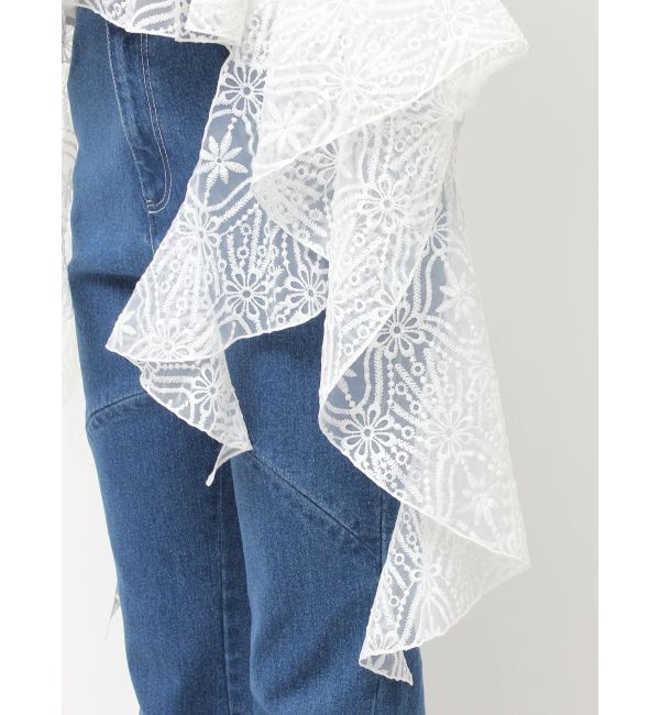 dazzlin「レースビッグフリルブラウス」|シャツ・ブラウス|