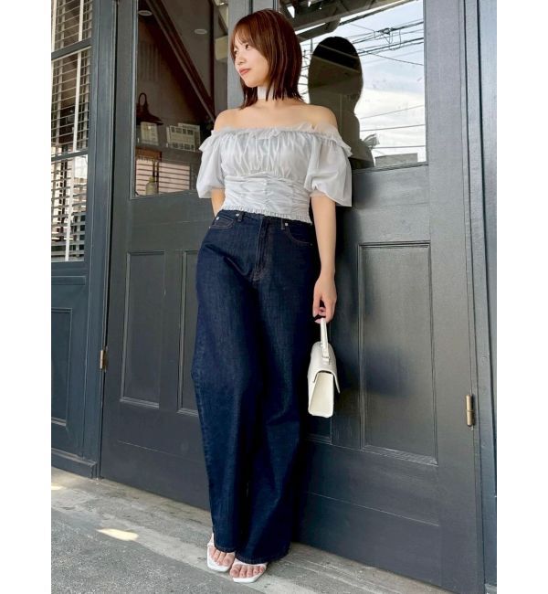 dazzlin「ネックピース付チュールブラウス」|シャツ・ブラウス|