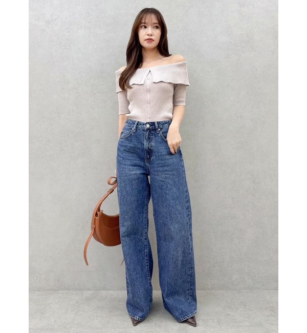 dazzlin「2WAYボタンオフショルニットトップス」|ニット・セーター|