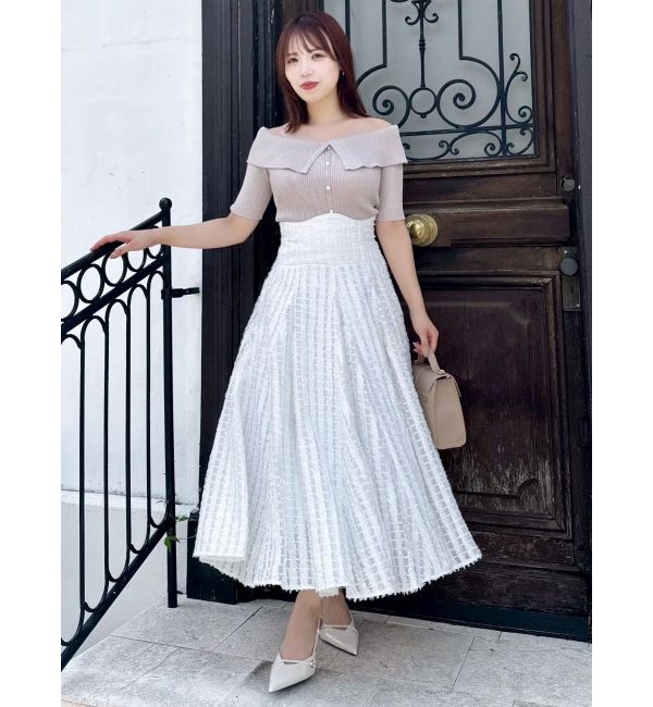 dazzlin「シアーボリューミーフレアスカート」|スカート|