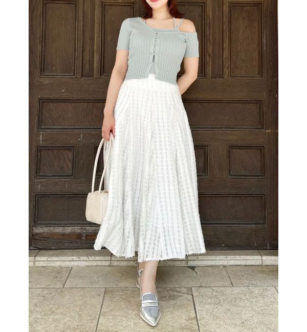 dazzlin「シアーボリューミーフレアスカート」|スカート|