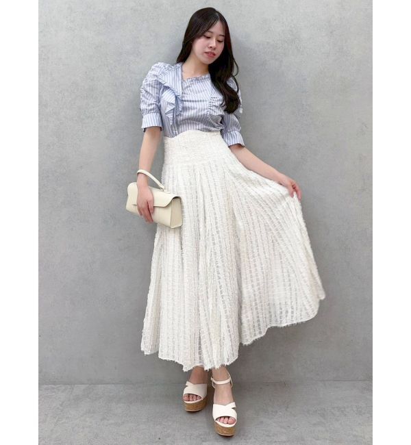 dazzlin「シアーボリューミーフレアスカート」|スカート|