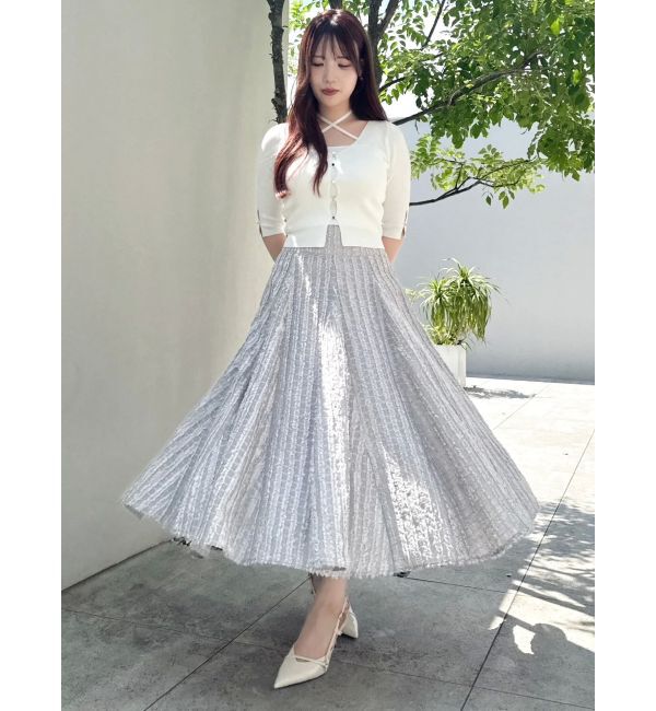 dazzlin「シアーボリューミーフレアスカート」|スカート|