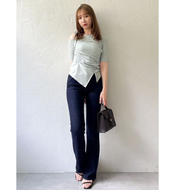 dazzlin「ワンショルギャザーカットトップス」|Tシャツ・カットソー|