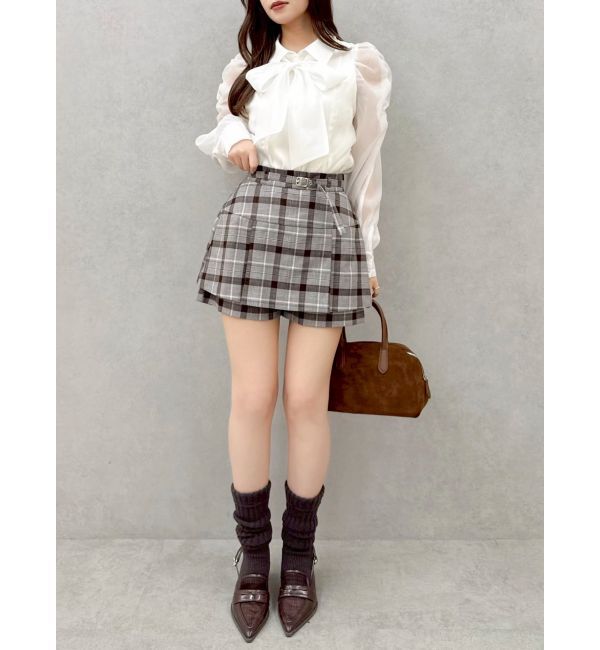 dazzlin「2WAYボウタイペプラムブラウス」|シャツ・ブラウス|