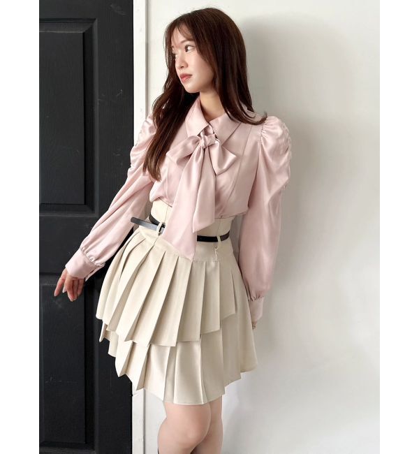 dazzlin「2WAYボウタイペプラムブラウス」|シャツ・ブラウス|