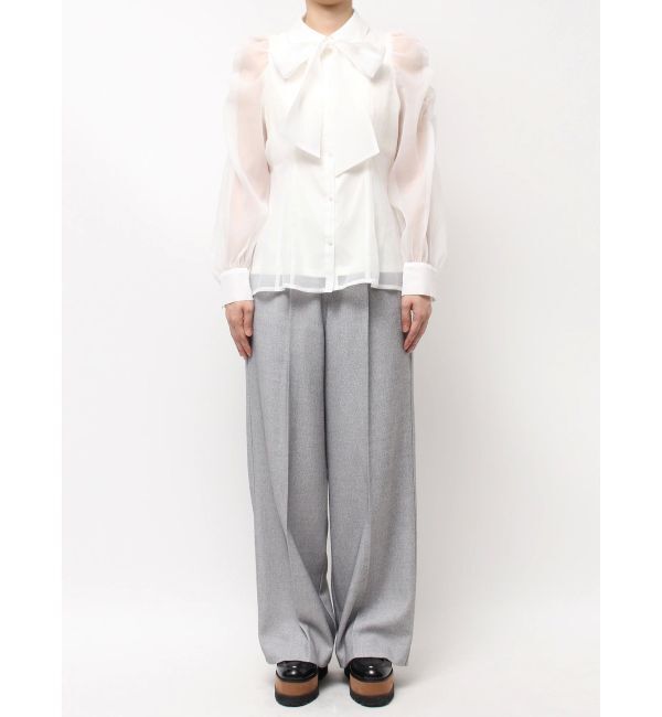 dazzlin「2WAYボウタイペプラムブラウス」|シャツ・ブラウス|