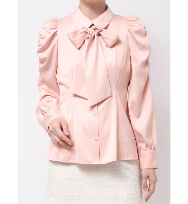 dazzlin「2WAYボウタイペプラムブラウス」|シャツ・ブラウス|