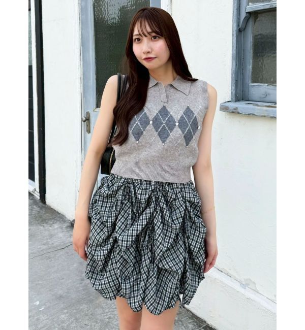 dazzlin「アーガイルニットトップス」|ニット・セーター|