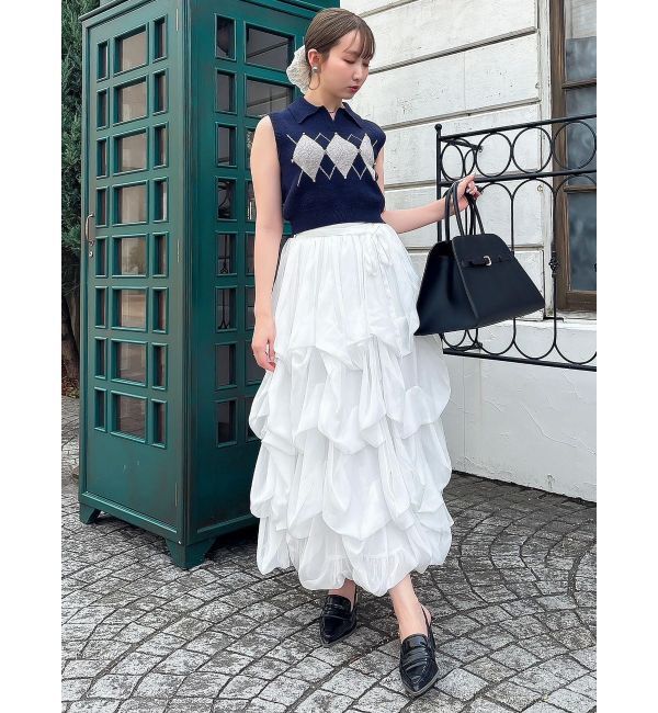 dazzlin「アーガイルニットトップス」|ニット・セーター|