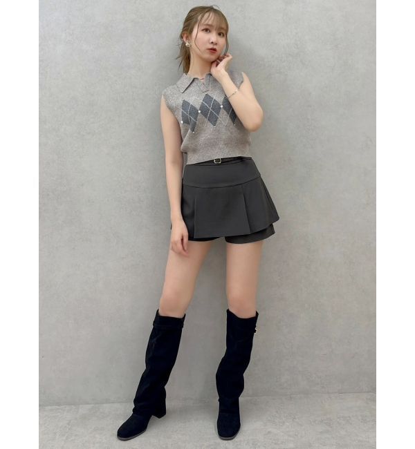 dazzlin「アーガイルニットトップス」|ニット・セーター|