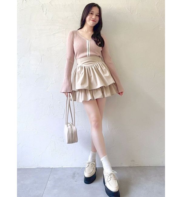 dazzlin「フロントホックニットカーディガン」|カーディガン|