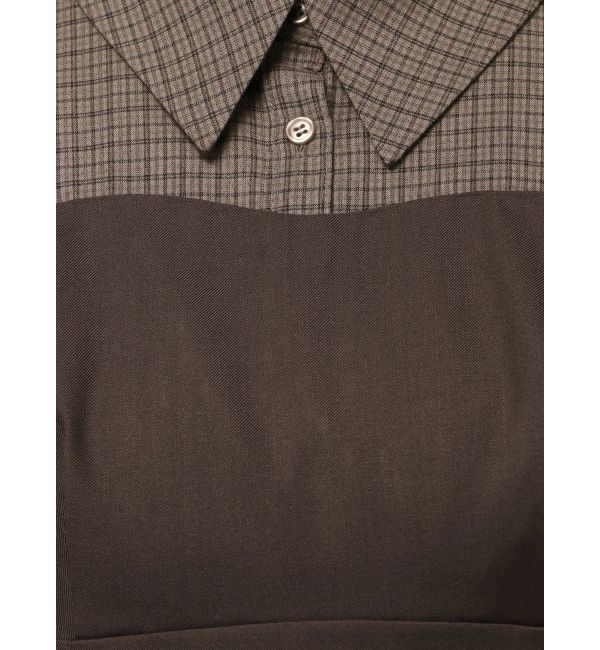 dazzlin「長袖レイヤードシャツミニワンピース」|ワンピース|