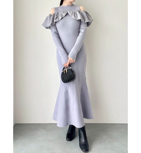 dazzlin「ドッキングバルーンネックニットワンピース」|ワンピース|