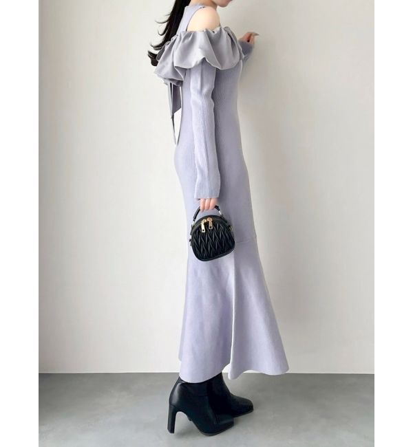 dazzlin「ドッキングバルーンネックニットワンピース」|ワンピース|