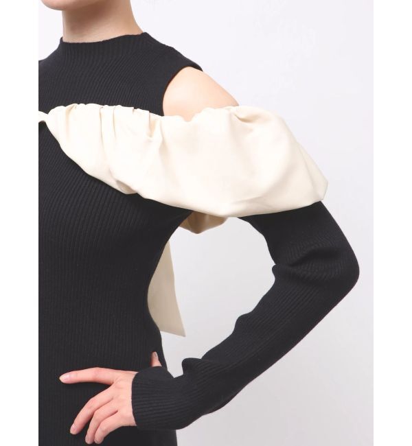 dazzlin「ドッキングバルーンネックニットワンピース」|ワンピース|