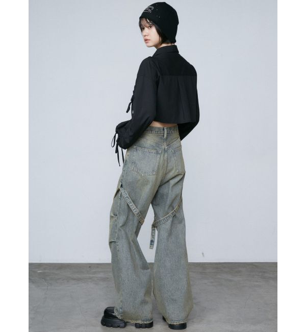 EMODA「ストリングリボンショートシャツ」|シャツ・ブラウス|