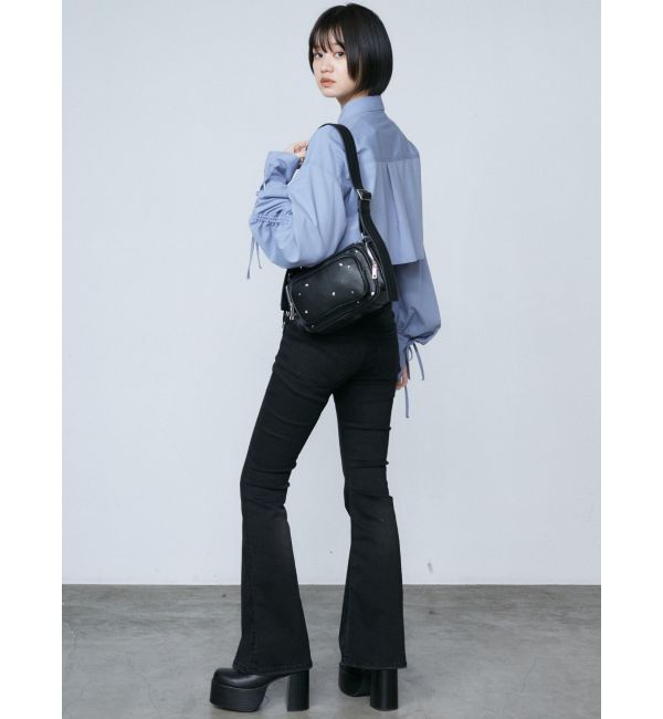 EMODA「ストリングリボンショートシャツ」|シャツ・ブラウス|