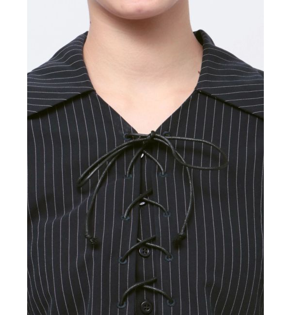 EMODA「レースアップショートシャツ」|シャツ・ブラウス|